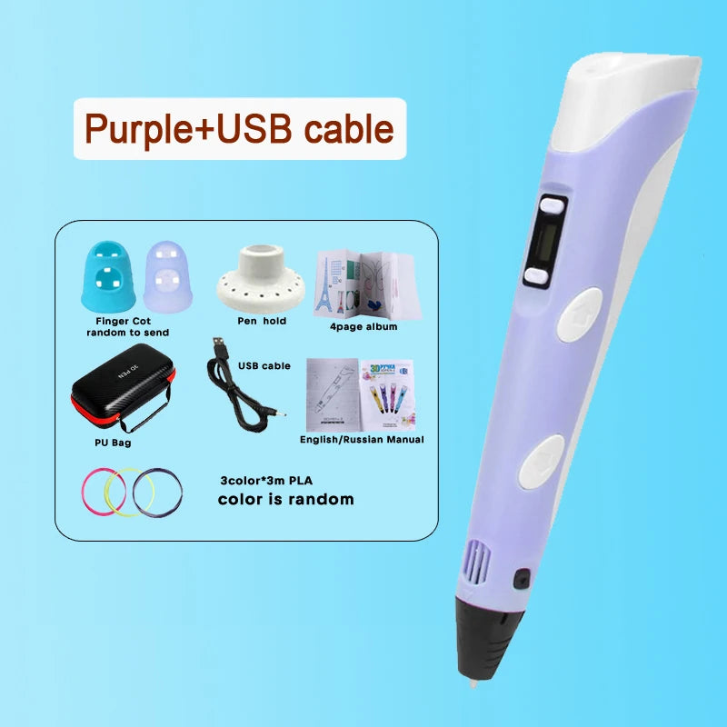 3D Printing Pen with PLA Filament & Case 3D Printing Pen with PLA Filament & Case