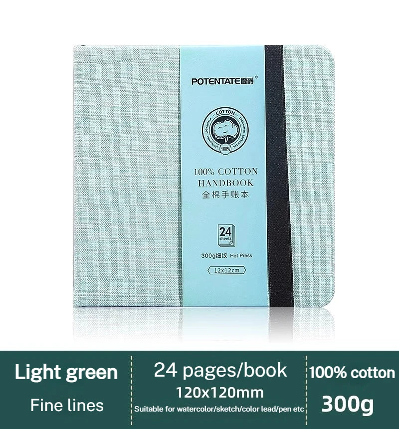 100% Cotton Square or rectangle Watercolor Sketchbook – 300gsm Cold Press Paper 100% Cotton Square or rectangle Watercolor Sketchbook – 300gsm Cold Press Paper