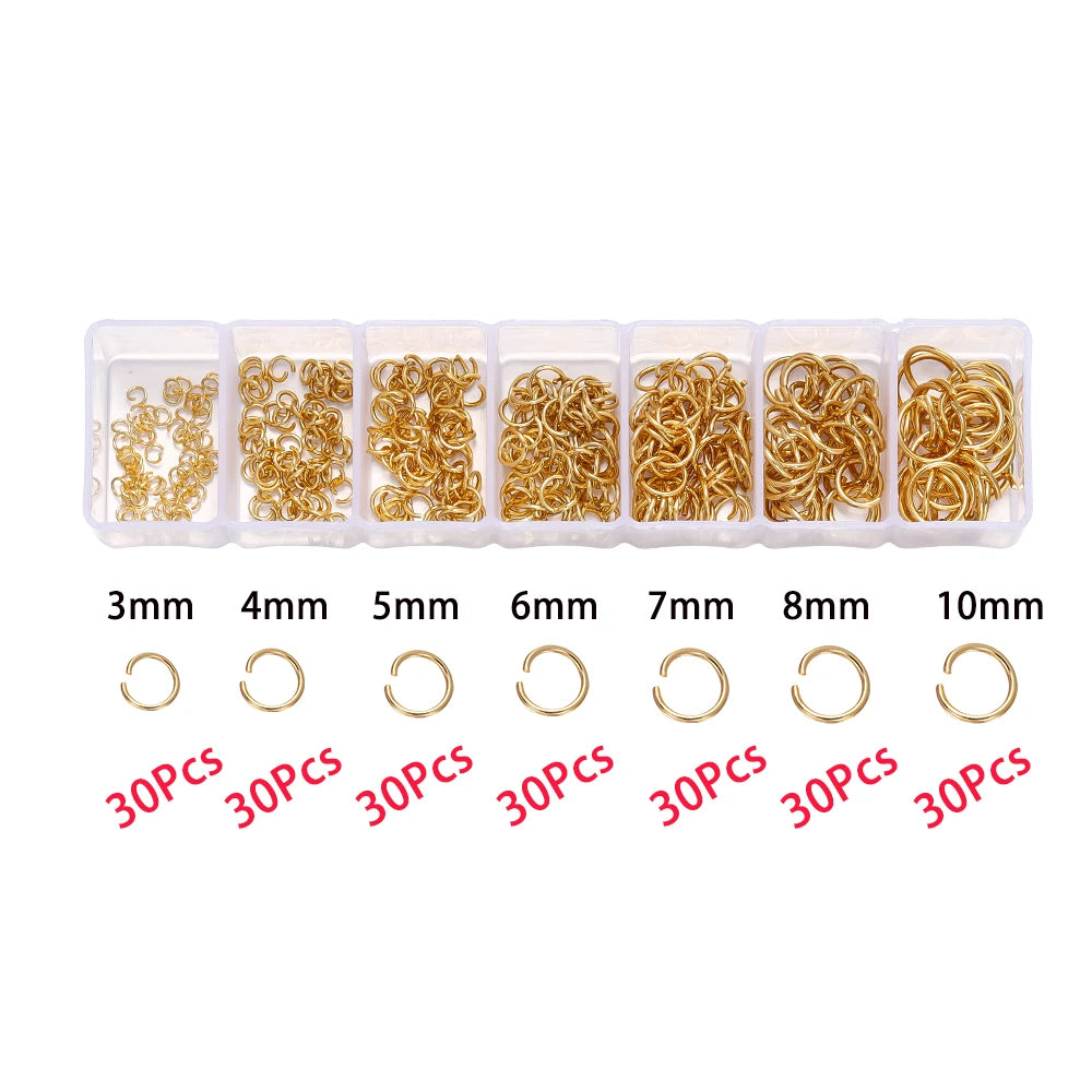 Jewelry Findings Kit – 210–400pcs Clasps, Crimps, Jump Rings & Beads Jewelry Findings Kit – 210–400pcs Clasps, Crimps, Jump Rings & Beads
