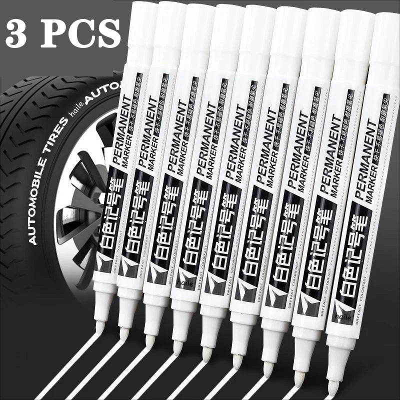 White Waterproof Marker Pens – Oily Gel Brush Set White Waterproof Marker Pens – Oily Gel Brush Set