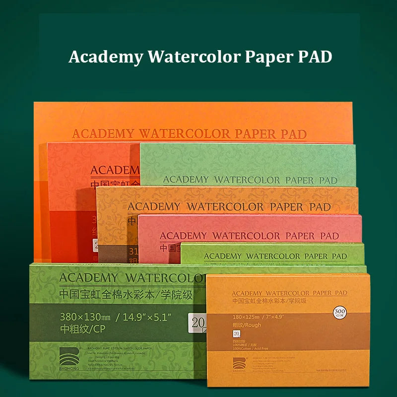Baohong Academy Watercolor Sketchbook – 100% Cotton, 300gsm Baohong Academy Watercolor Sketchbook – 100% Cotton, 300gsm