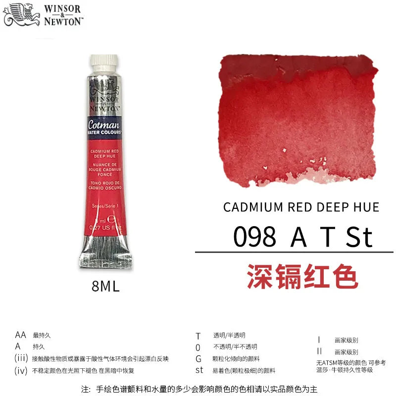 Winsor & Newton Cotman Watercolor – 8ml Artist Tube Winsor & Newton Cotman Watercolor – 8ml Artist Tube