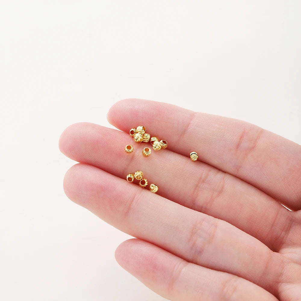 20pcs 18K Gold Plated Flower Spacer Beads 20pcs 18K Gold Plated Flower Spacer Beads