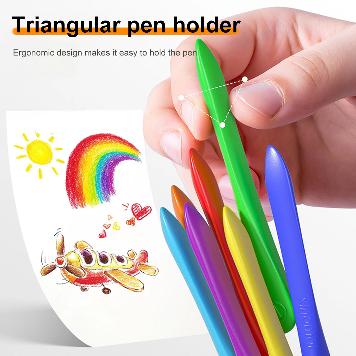 Washable Plastic Crayons – 12/18/24/36 Colors Washable Plastic Crayons – 12/18/24/36 Colors
