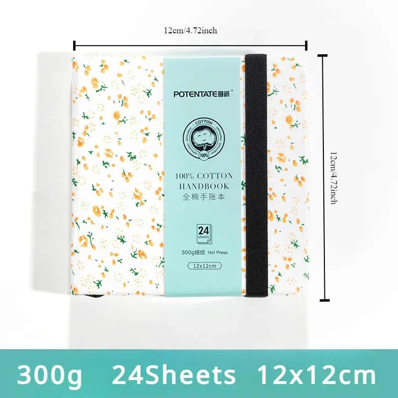 POTENTATE 100% Cotton Watercolor Paper Book – 12cm x 12cm POTENTATE 100% Cotton Watercolor Paper Book – 12cm x 12cm