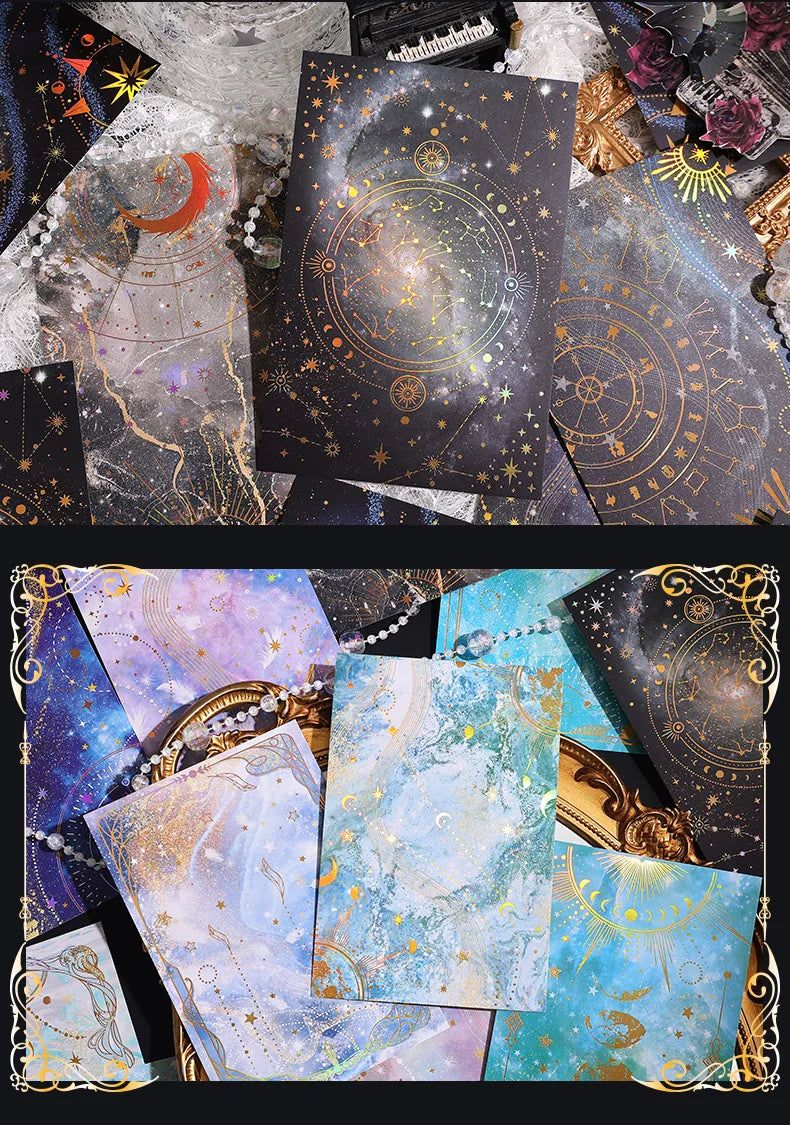 15pcs INS Dreamy Sky Theme Decorative Craft Paper 15pcs INS Dreamy Sky Theme Decorative Craft Paper