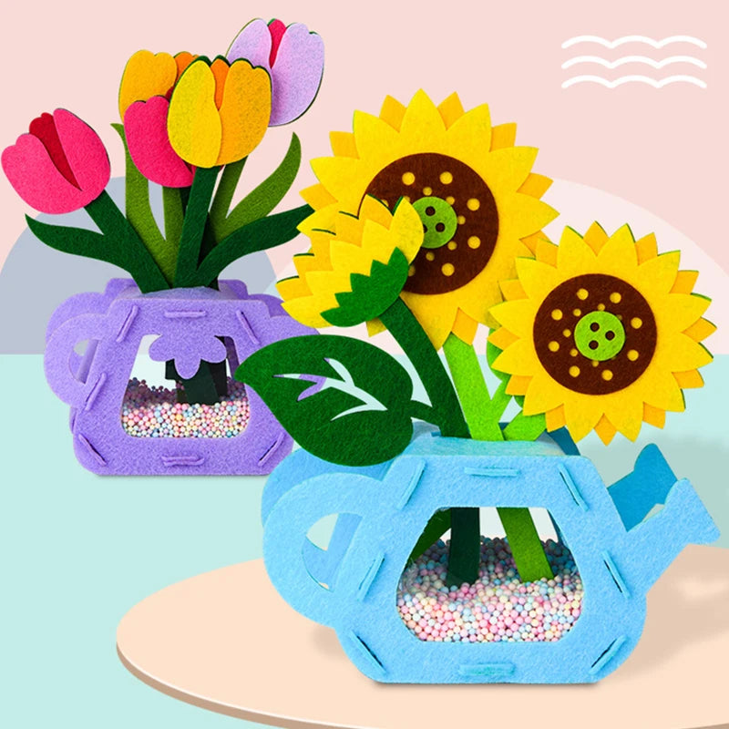 Montessori DIY Felt Flower Craft Kit Montessori DIY Felt Flower Craft Kit