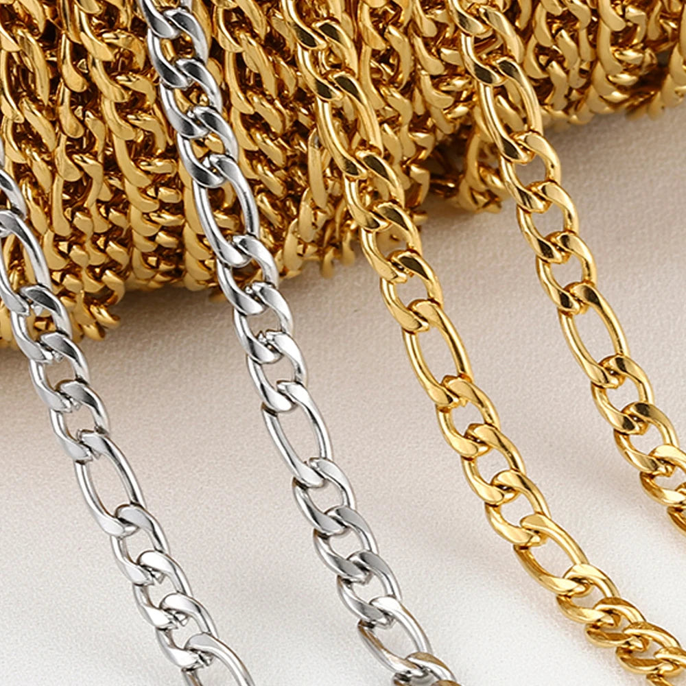2m No-Fade Stainless Steel Chain – Gold Beaded Chain for DIY Jewelry 2m No-Fade Stainless Steel Chain – Gold Beaded Chain for DIY Jewelry