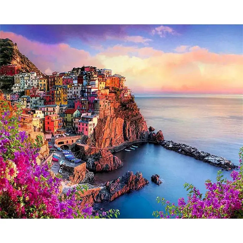 Cityscape Paint by Numbers Kit – DIY Canvas Art with Frame for Adults Cityscape Paint by Numbers Kit – DIY Canvas Art with Frame for Adults