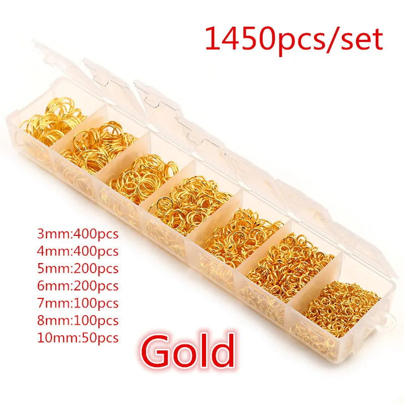 Multi-Size Open Jump Rings Set – 8 Colors, 3-10mm Multi-Size Open Jump Rings Set – 8 Colors, 3-10mm