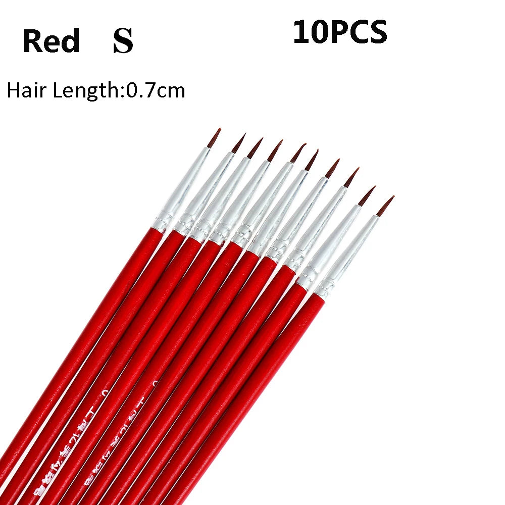 10pcs Fine Detail Paint Brush Set 10pcs Fine Detail Paint Brush Set