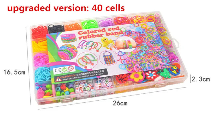 Colorful Loom Bands DIY Bracelet Kit Colorful Loom Bands DIY Bracelet Kit