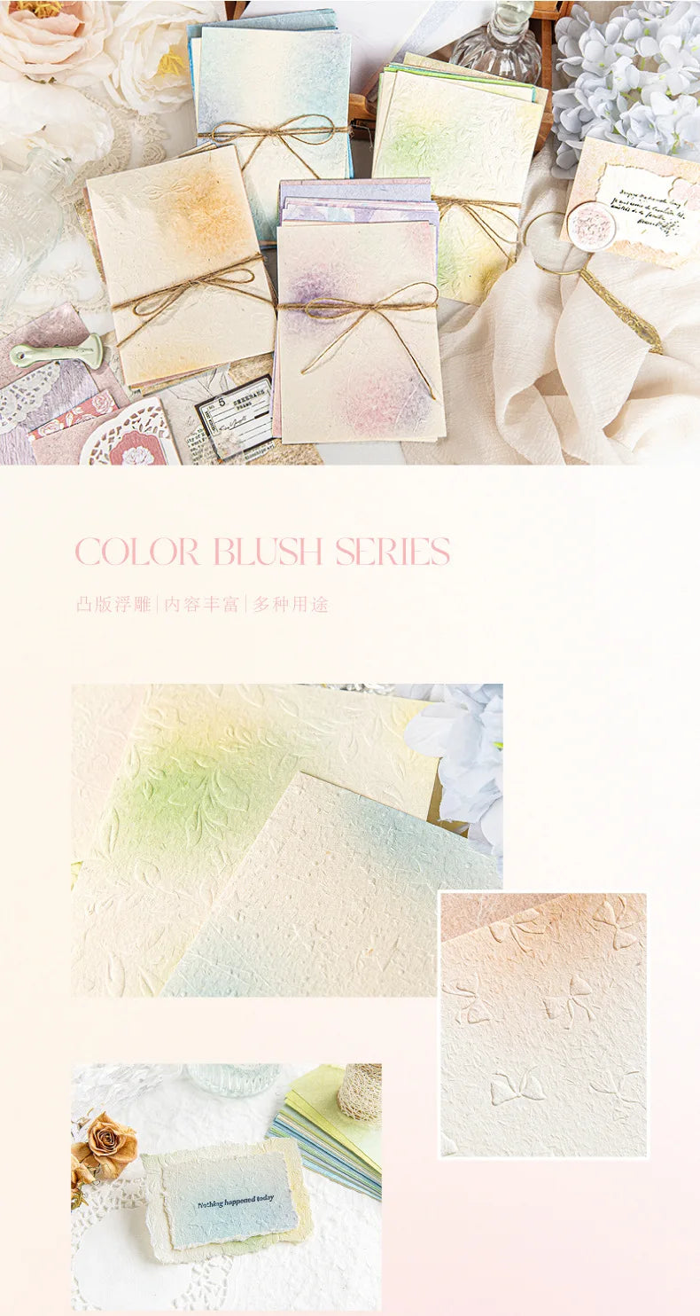 23 Sheets Color Gradation Blush Paper for Scrapbooking 23 Sheets Color Gradation Blush Paper for Scrapbooking