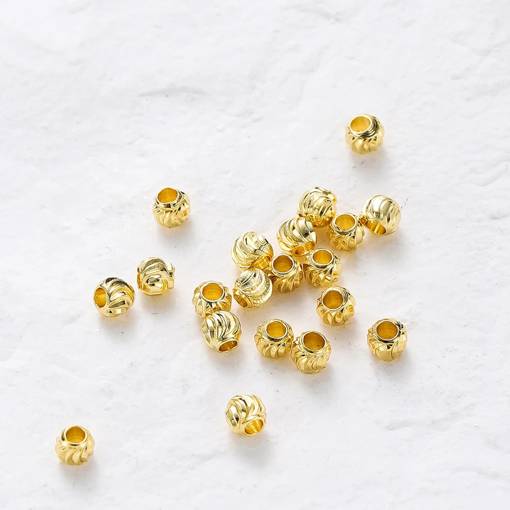 20pcs 18K Gold Plated Flower Spacer Beads 20pcs 18K Gold Plated Flower Spacer Beads
