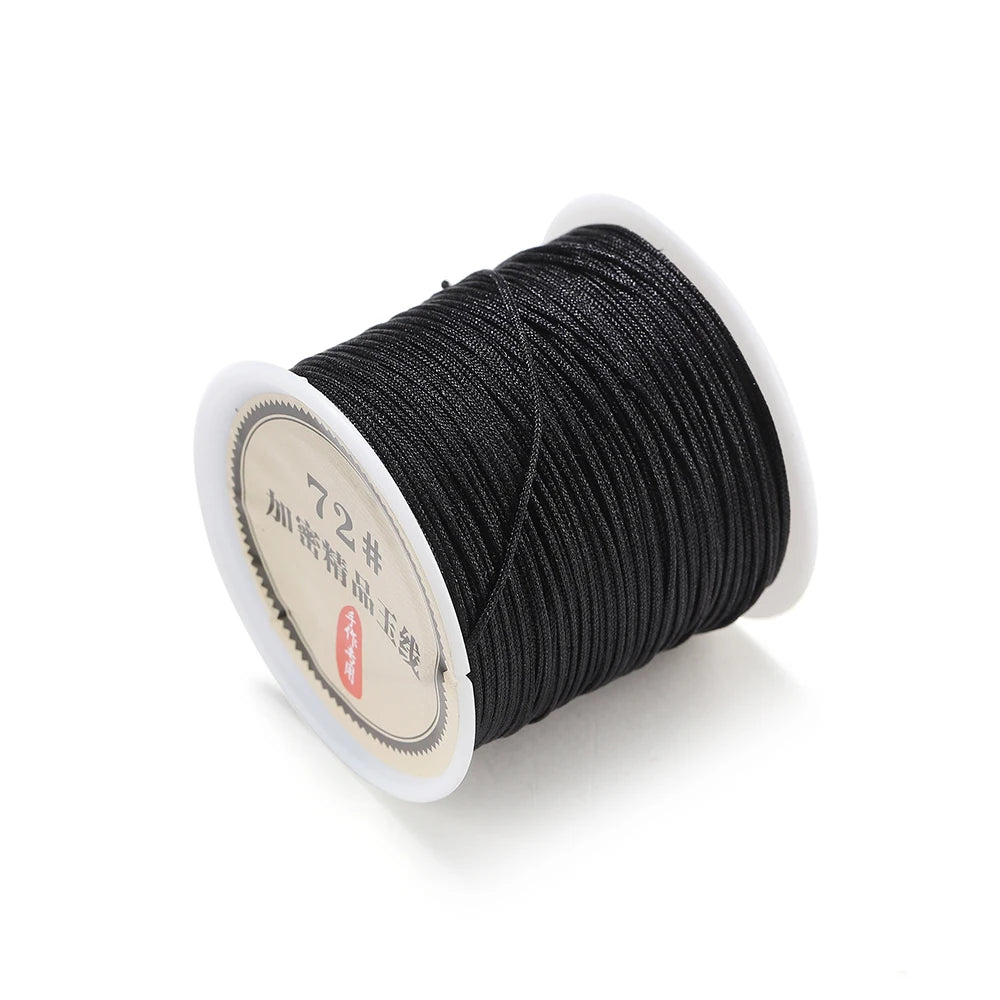 50M Nylon Chinese Knot Cord – 0.8mm Braided String for DIY Jewelry & Tassels 50M Nylon Chinese Knot Cord – 0.8mm Braided String for DIY Jewelry & Tassels