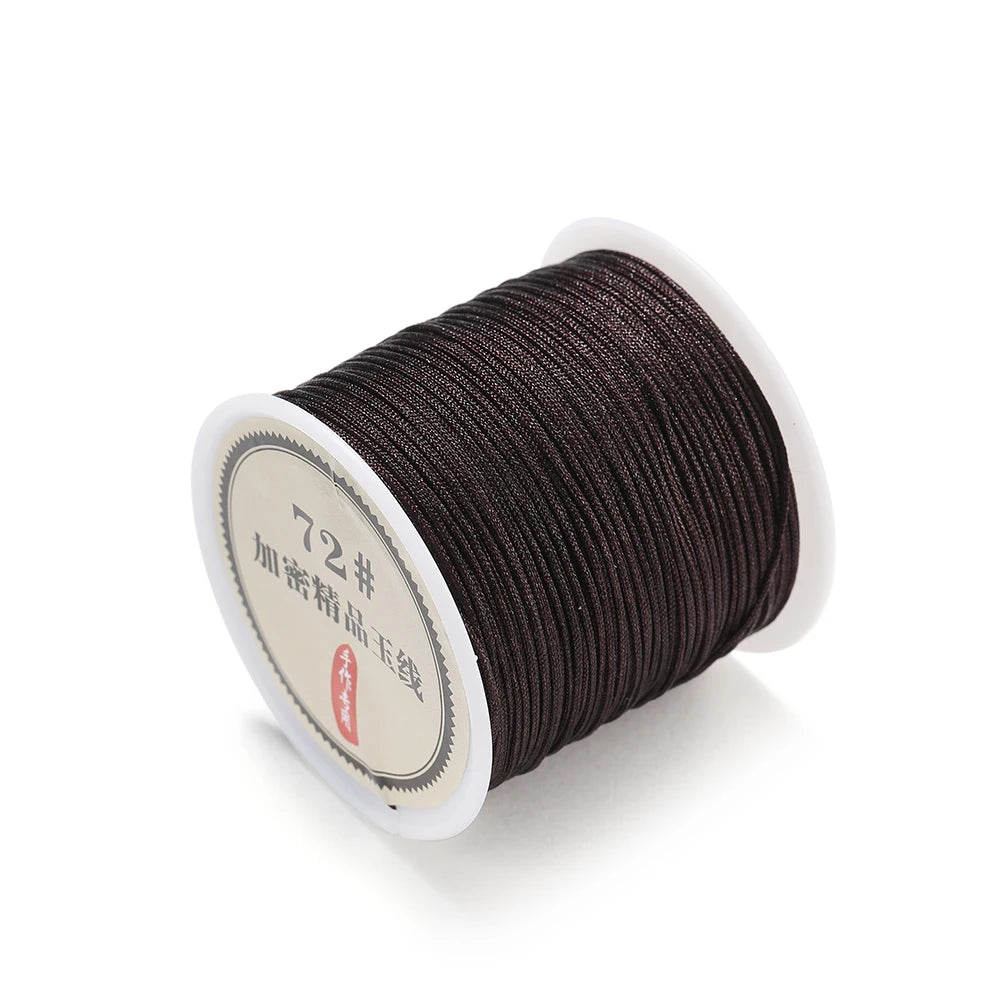 50M Nylon Chinese Knot Cord – 0.8mm Braided String for DIY Jewelry & Tassels 50M Nylon Chinese Knot Cord – 0.8mm Braided String for DIY Jewelry & Tassels