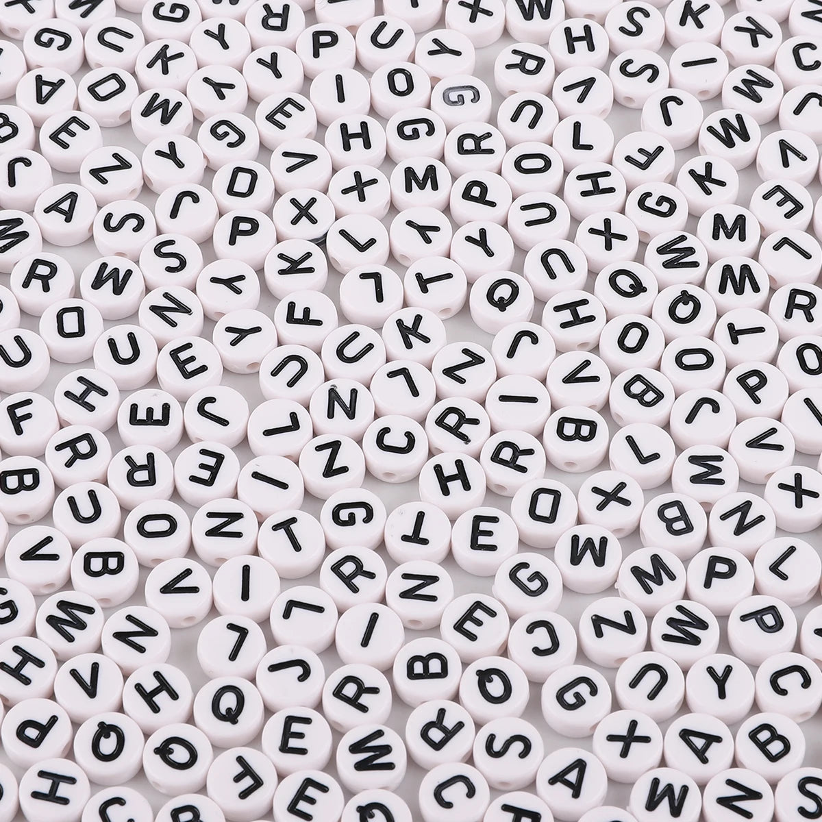 7mm Alphabet Acrylic Beads – 100pcs Kit 7mm Alphabet Acrylic Beads – 100pcs Kit