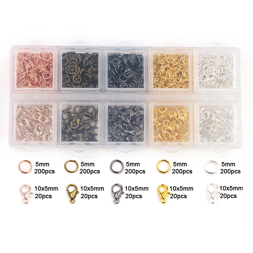 Multi-Size Open Jump Rings Set – 8 Colors, 3-10mm Multi-Size Open Jump Rings Set – 8 Colors, 3-10mm