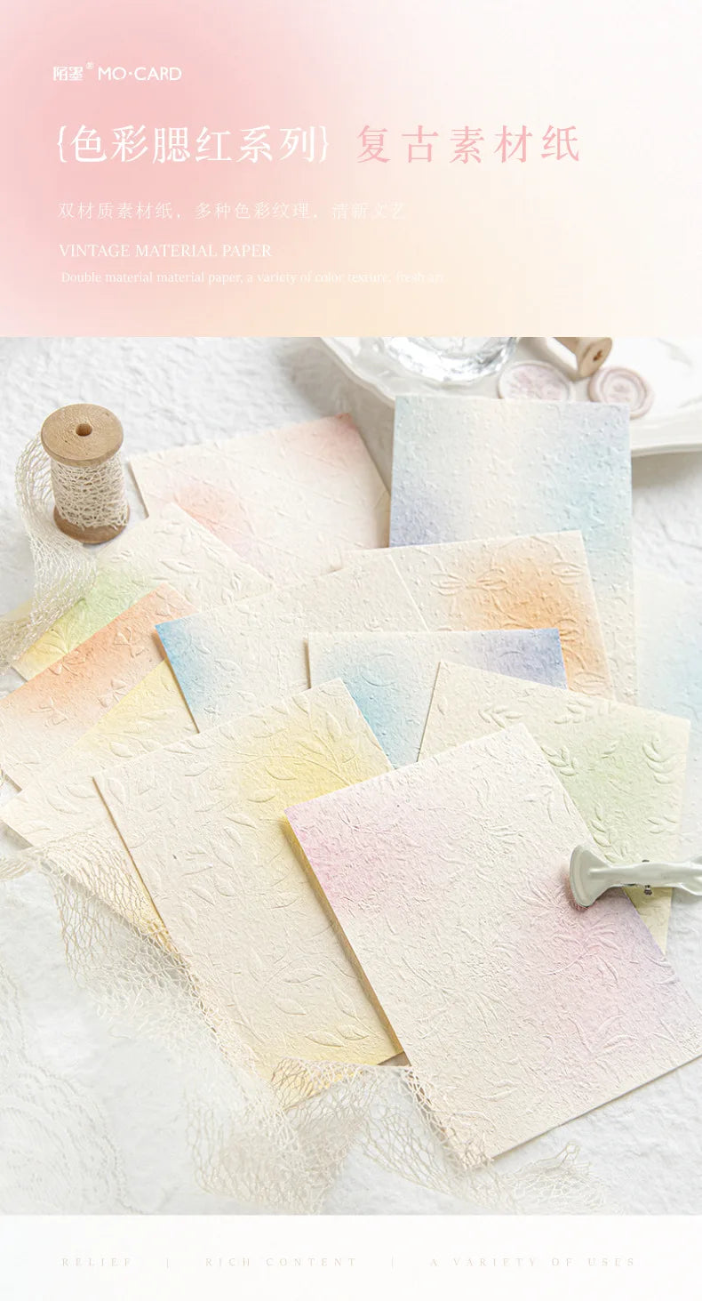 23 Sheets Color Gradation Blush Paper for Scrapbooking 23 Sheets Color Gradation Blush Paper for Scrapbooking