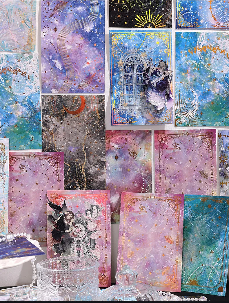 15pcs INS Dreamy Sky Theme Decorative Craft Paper 15pcs INS Dreamy Sky Theme Decorative Craft Paper