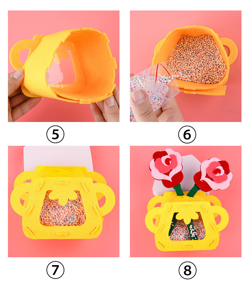 Montessori DIY Felt Flower Craft Kit Montessori DIY Felt Flower Craft Kit