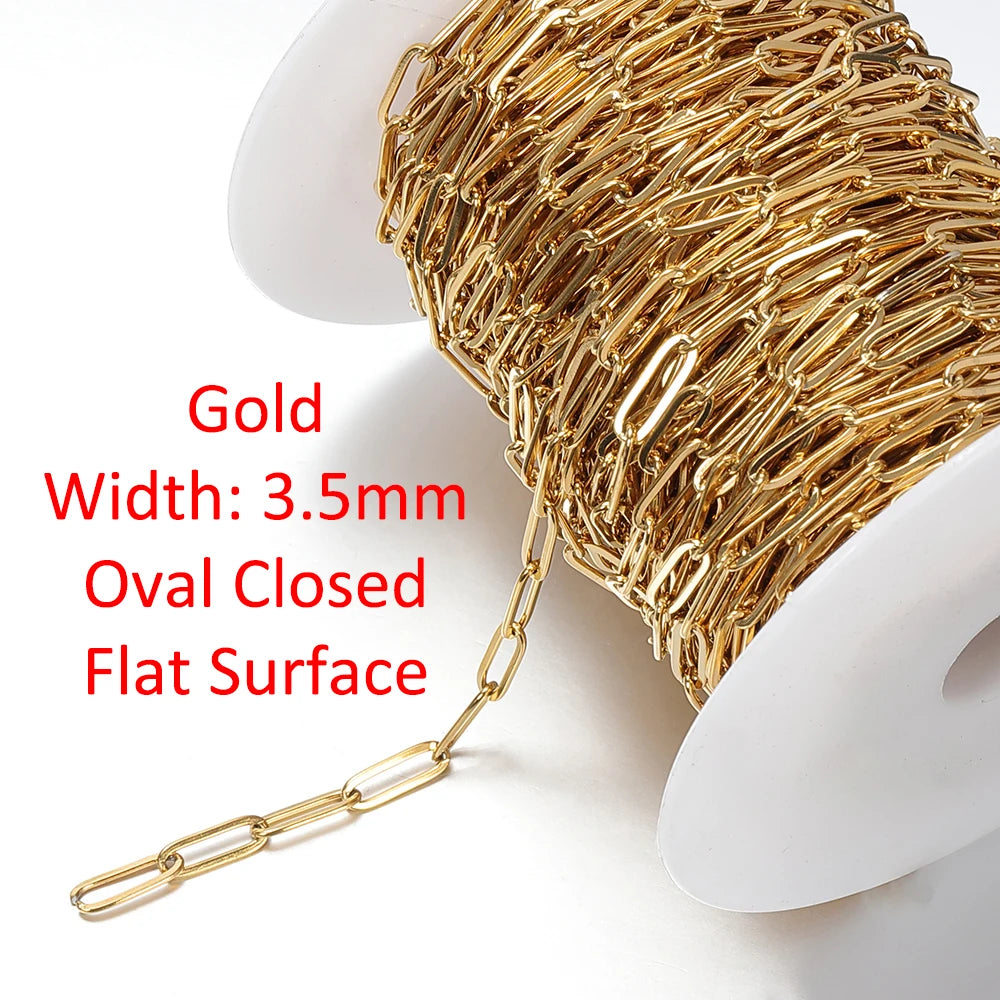 2m No-Fade Stainless Steel Chain – Gold Beaded Chain for DIY Jewelry 2m No-Fade Stainless Steel Chain – Gold Beaded Chain for DIY Jewelry