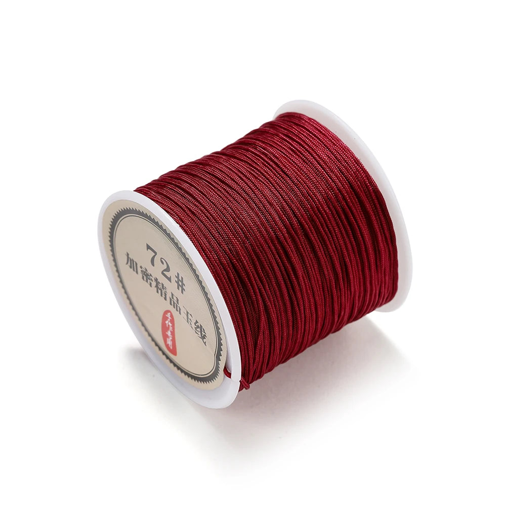 50M Nylon Chinese Knot Cord – 0.8mm Braided String for DIY Jewelry & Tassels 50M Nylon Chinese Knot Cord – 0.8mm Braided String for DIY Jewelry & Tassels