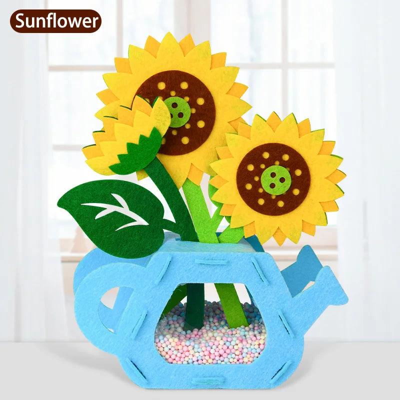 Montessori DIY Felt Flower Craft Kit Montessori DIY Felt Flower Craft Kit