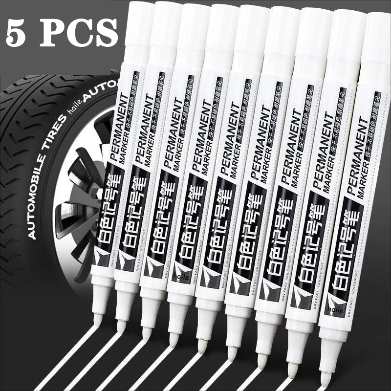 White Waterproof Marker Pens – Oily Gel Brush Set White Waterproof Marker Pens – Oily Gel Brush Set