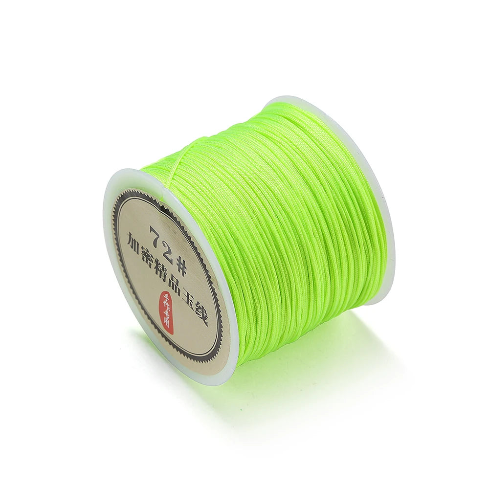 50M Nylon Chinese Knot Cord – 0.8mm Braided String for DIY Jewelry & Tassels 50M Nylon Chinese Knot Cord – 0.8mm Braided String for DIY Jewelry & Tassels