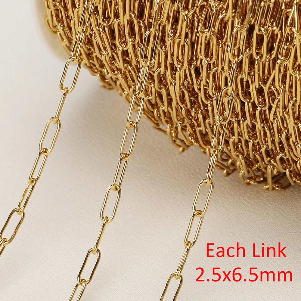 2m No-Fade Stainless Steel Chain – Gold Beaded Chain for DIY Jewelry 2m No-Fade Stainless Steel Chain – Gold Beaded Chain for DIY Jewelry
