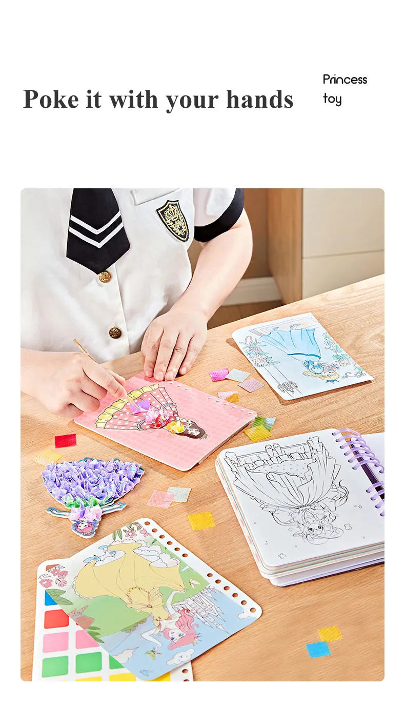 DIY Princess Poking Painting Craft Kit DIY Princess Poking Painting Craft Kit