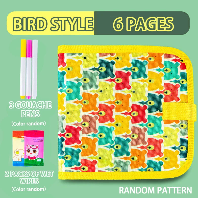 Reusable Doodle Book – 12 Pen Drawing Pad for Kids Reusable Doodle Book – 12 Pen Drawing Pad for Kids