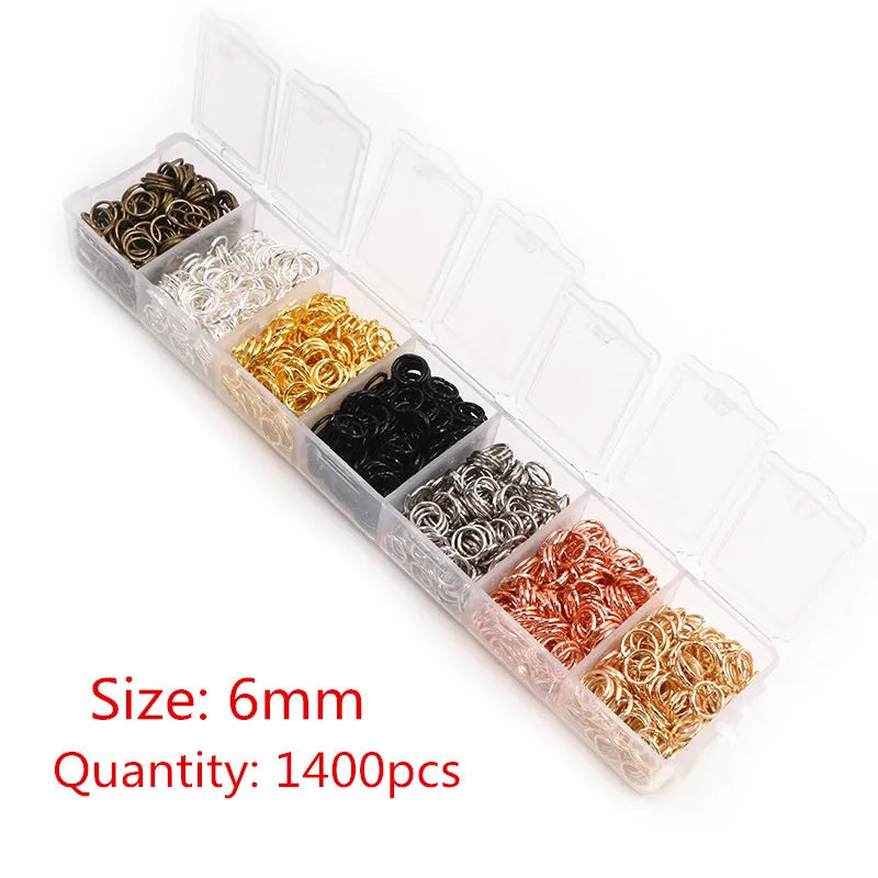 Multi-Size Open Jump Rings Set – 8 Colors, 3-10mm Multi-Size Open Jump Rings Set – 8 Colors, 3-10mm