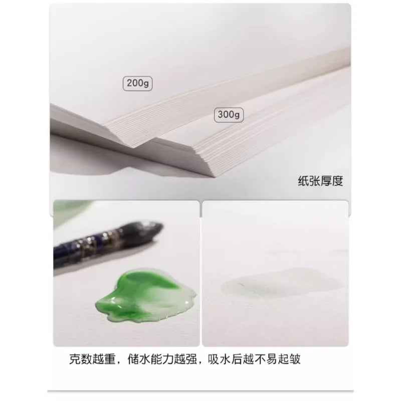 Baohong Watercolor Block – 20 Sheets, 300gsm, 100% Cotton Baohong Watercolor Block – 20 Sheets, 300gsm, 100% Cotton