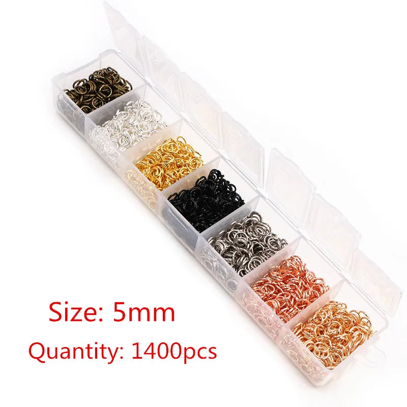 Multi-Size Open Jump Rings Set – 8 Colors, 3-10mm Multi-Size Open Jump Rings Set – 8 Colors, 3-10mm