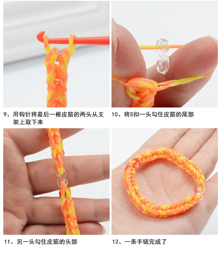 Colorful Loom Bands DIY Bracelet Kit Colorful Loom Bands DIY Bracelet Kit
