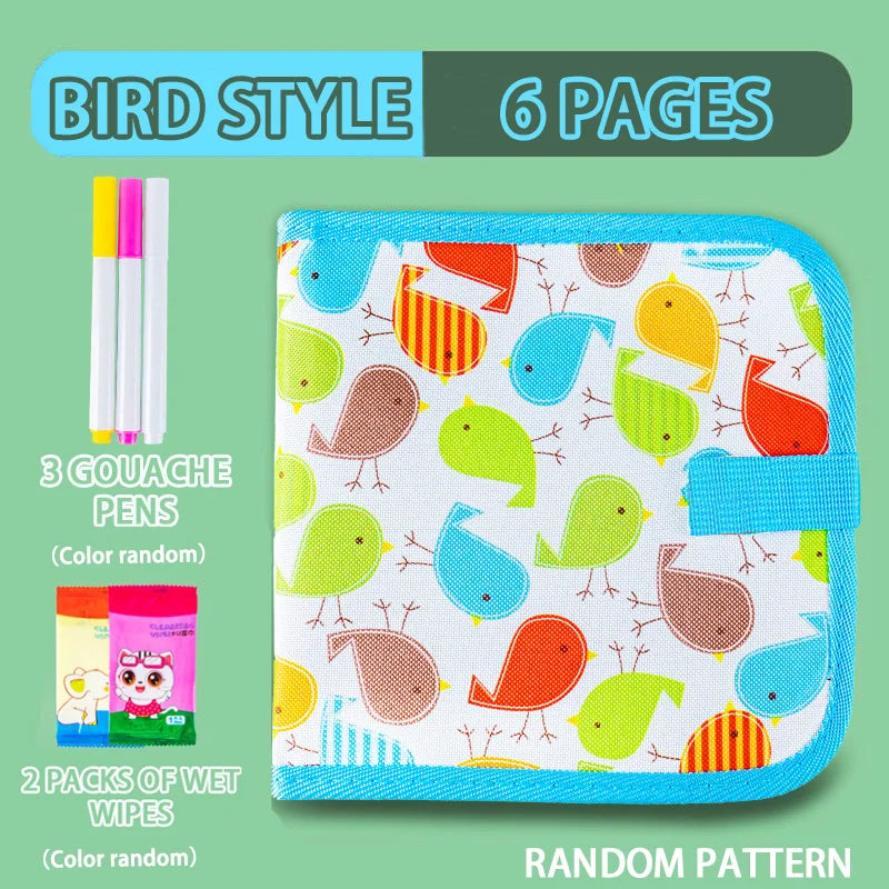 Reusable Doodle Book – 12 Pen Drawing Pad for Kids Reusable Doodle Book – 12 Pen Drawing Pad for Kids