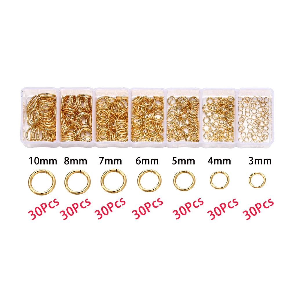 Jewelry Findings Kit – 210–400pcs Clasps, Crimps, Jump Rings & Beads Jewelry Findings Kit – 210–400pcs Clasps, Crimps, Jump Rings & Beads