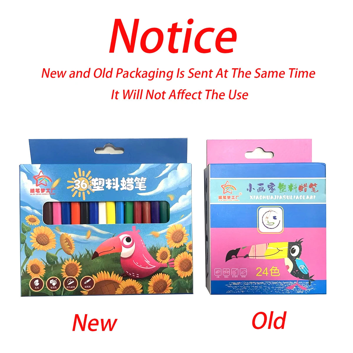 Washable Plastic Crayons – 12/18/24/36 Colors Washable Plastic Crayons – 12/18/24/36 Colors