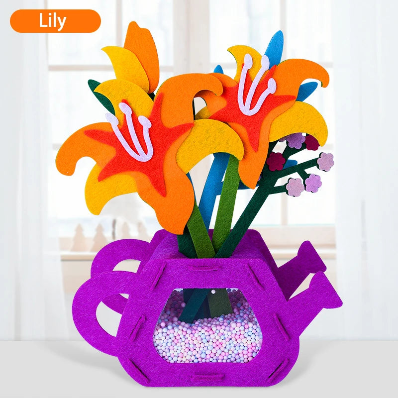 Montessori DIY Felt Flower Craft Kit Montessori DIY Felt Flower Craft Kit