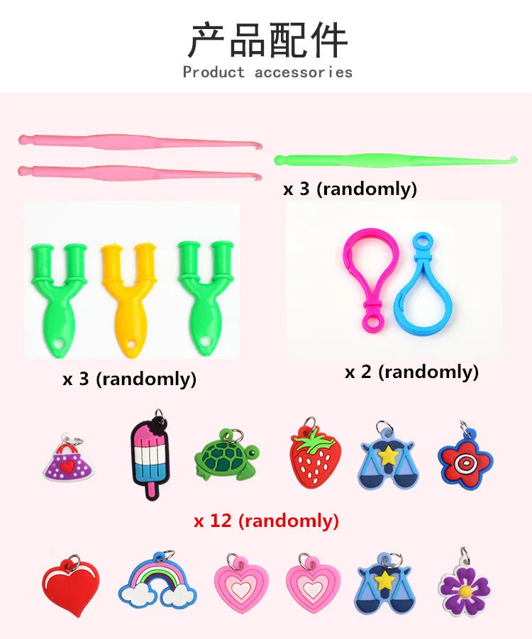 Colorful Loom Bands DIY Bracelet Kit Colorful Loom Bands DIY Bracelet Kit