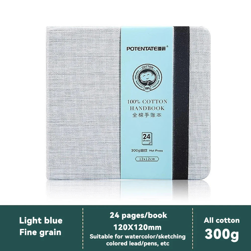 100% Cotton Square or rectangle Watercolor Sketchbook – 300gsm Cold Press Paper 100% Cotton Square or rectangle Watercolor Sketchbook – 300gsm Cold Press Paper
