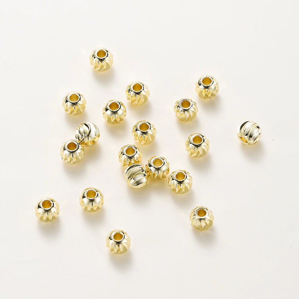 20pcs 18K Gold Plated Flower Spacer Beads 20pcs 18K Gold Plated Flower Spacer Beads