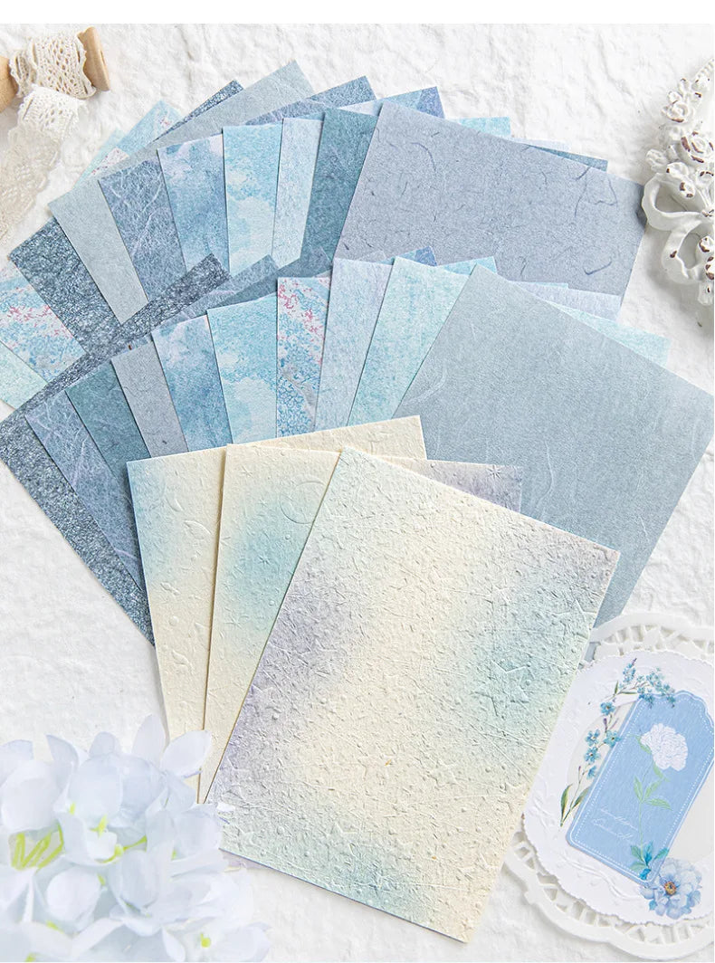 23 Sheets Color Gradation Blush Paper for Scrapbooking 23 Sheets Color Gradation Blush Paper for Scrapbooking