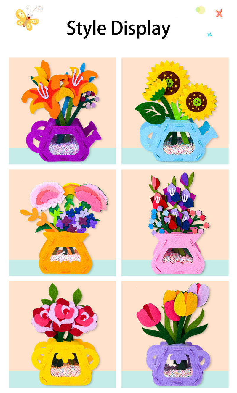 Montessori DIY Felt Flower Craft Kit Montessori DIY Felt Flower Craft Kit