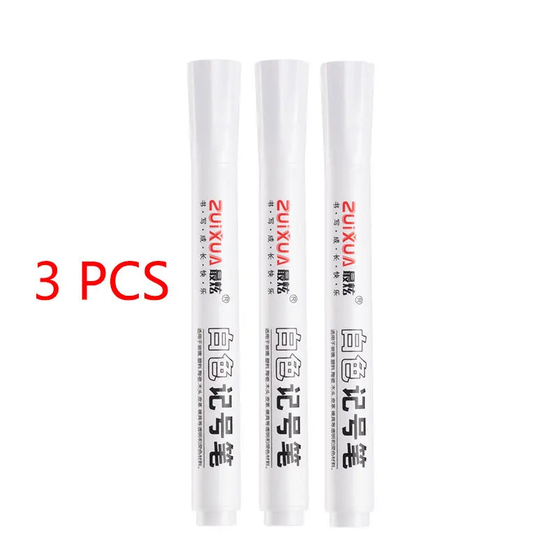White Waterproof Marker Pens – Oily Gel Brush Set White Waterproof Marker Pens – Oily Gel Brush Set