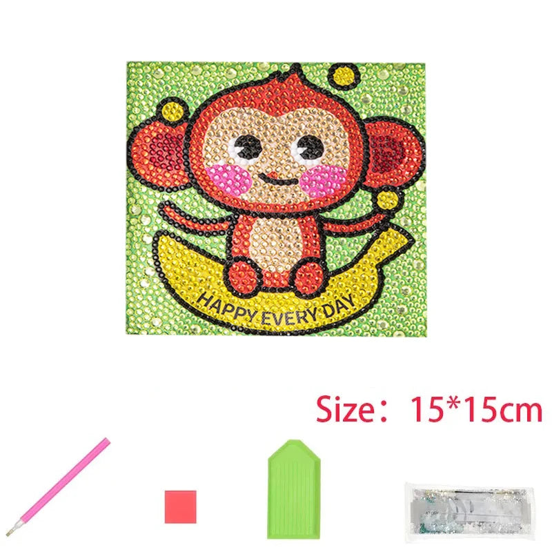 Kids 5D Diamond Art Painting Kit – Animal Design Kids 5D Diamond Art Painting Kit – Animal Design