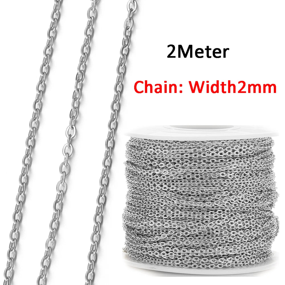 2m No-Fade Stainless Steel Chain – Gold Beaded Chain for DIY Jewelry 2m No-Fade Stainless Steel Chain – Gold Beaded Chain for DIY Jewelry