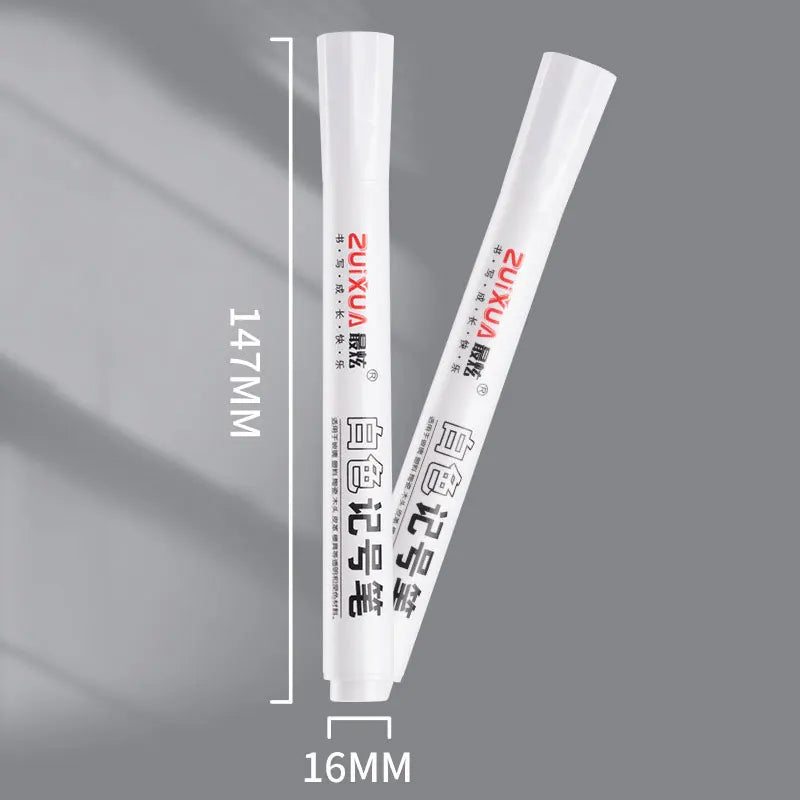 White Waterproof Marker Pens – Oily Gel Brush Set White Waterproof Marker Pens – Oily Gel Brush Set